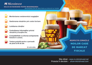  Soluție pentru magazine de băuturi alcoolice și țigări  